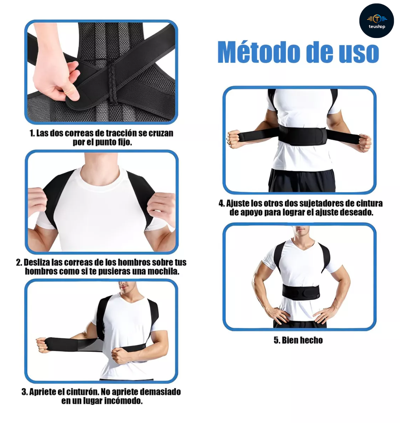 💚 Corrector de Postura Lumbar | Soporte para Espalda y Hombros 🦴