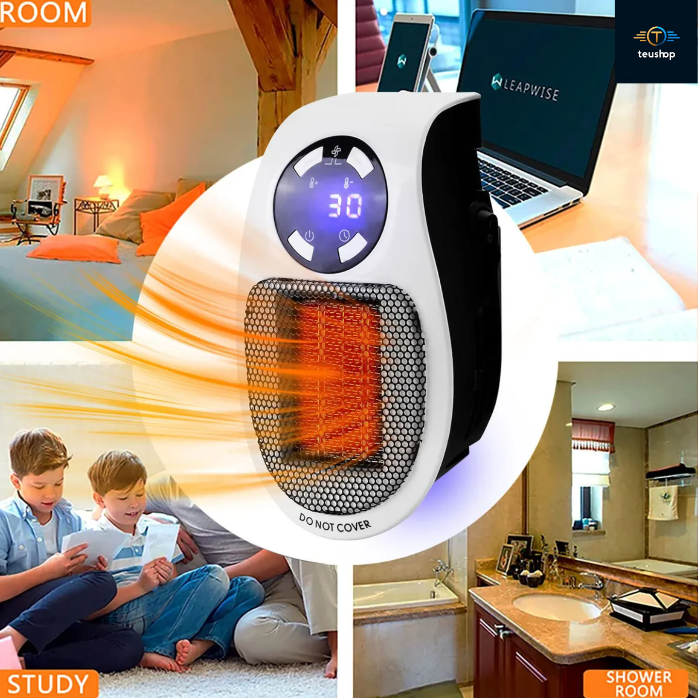 🔥 Mini Calefactor Compacto 500W | Calor al instante ✨