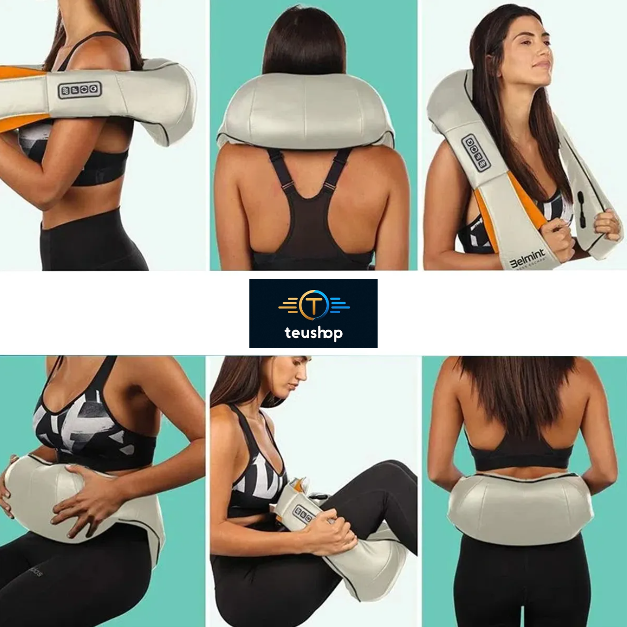 💚 Masajeador Ergonómico con Calor – Relajación Máxima 😴