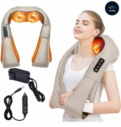 💚 Masajeador Ergonómico con Calor – Relajación Máxima 😴