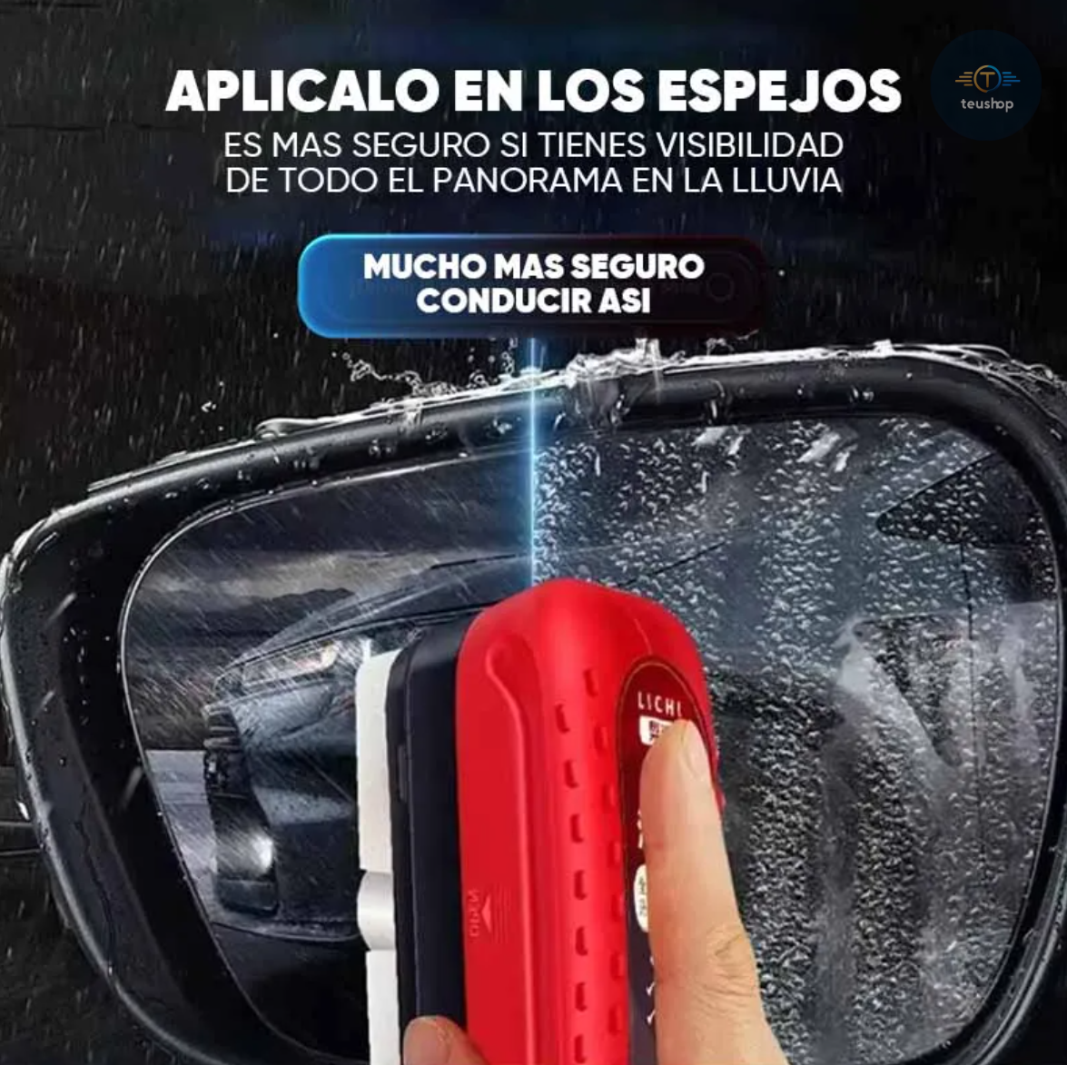 🧼 Kit Profesional Limpiavidrios Hidrofóbico para Auto - Visibilidad sin manchas 🚗