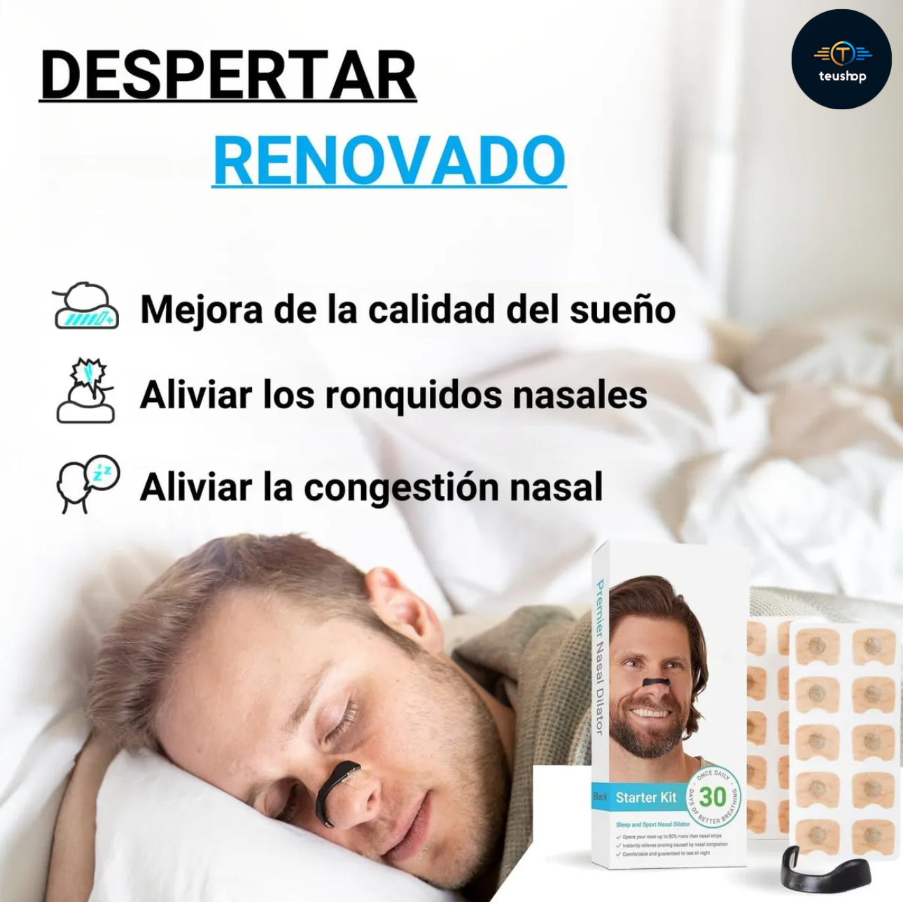 🌀 AirBreath – Kit Dilatador Nasal - Maximiza tu respiración ✨