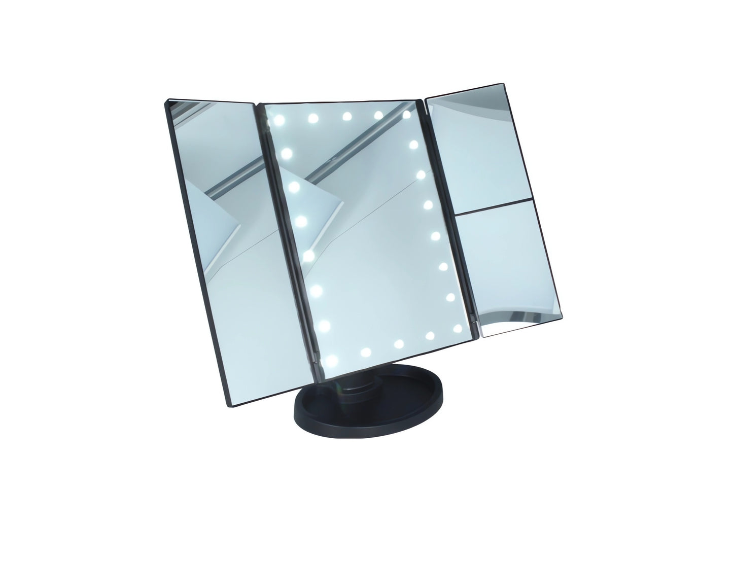✨ ESPEJO PLEGABLE LED TÁCTIL CON AUMENTO 💎