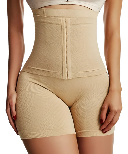 👗 Faja Moldeadora Cintura Alta Levanta Glúteos Reductora Beige ✨